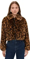 A.l.c A. L.c. Esme Faux Fur Animal Print Jacket In Multi