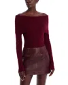 A.l.c A. L.c. Evelyn Top In Burgundy