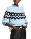 A.l.c Ezra Sweater In Light Blue Multi In Light Blue