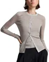 A.l.c Fisher Fine Lurex Cardigan In Light Gold In Neutral