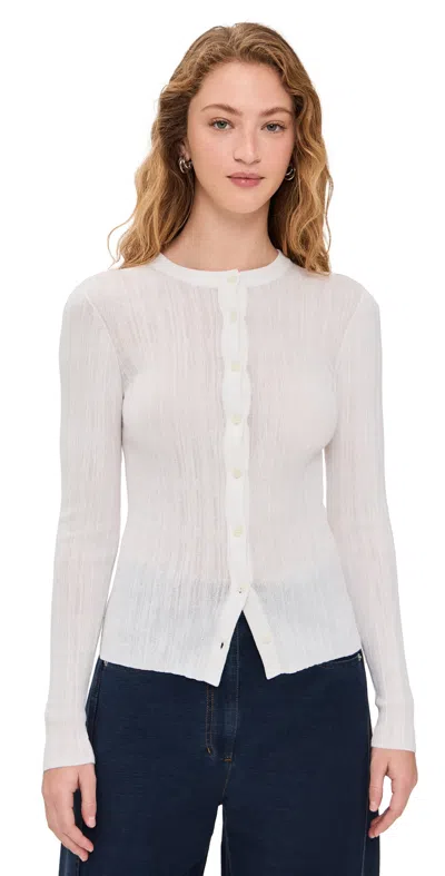 A.L.C A. L.C. FISHER CARDIGAN BRIGHT WHITE