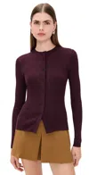 A.l.c A. L.c. Fisher Cardigan Plum In Purple