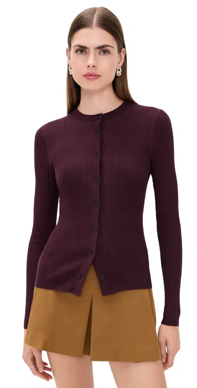 A.L.C A. L.C. FISHER CARDIGAN PLUM