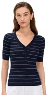 A.l.c A. L.c. Francis Top Navy/bright White In Navy/bright White
