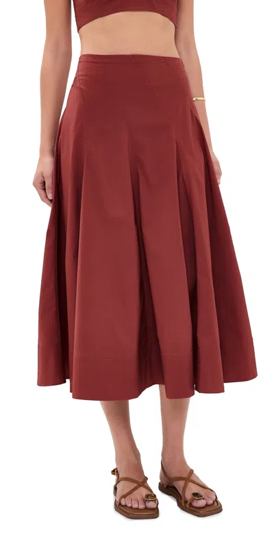 A.l.c A. L.c. Gemma Skirt Apple Butter In Brown