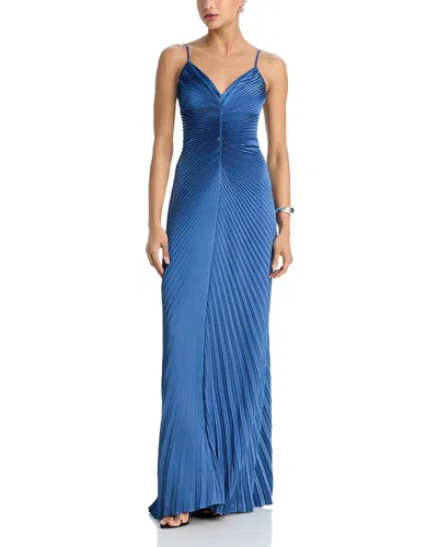 A.l.c A. L.c. Genevieve Pleated Gown In Blue