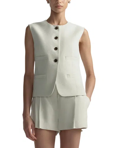 A.l.c A. L.c. Georgie Linen-blend Vest In White
