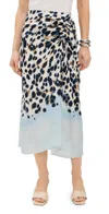 A.l.c A. L.c. Grace Skirt Navy/light Blue In Navy/light Blue