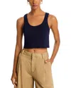 A.l.c A. L.c. Halsey Cotton Tank Top In Maritime Navy