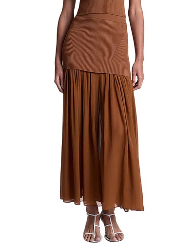 A.L.C A. L.C. HAYDEN SILK-TRIM SKIRT