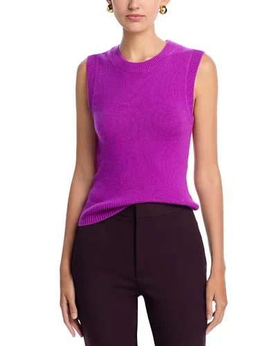 A.l.c A. L.c. Ian Sleeveless Cashmere Top In Purple