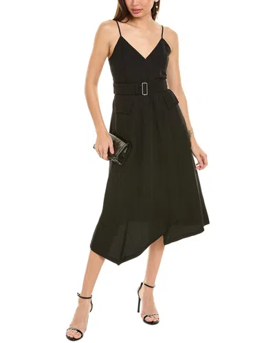 A.L.C A. L.C. JACQUELYN LINEN-BLEND MIDI DRESS