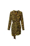 A.l.c A. L.c Jensen Tiger Print Dress In Multicolor Silk In Multi