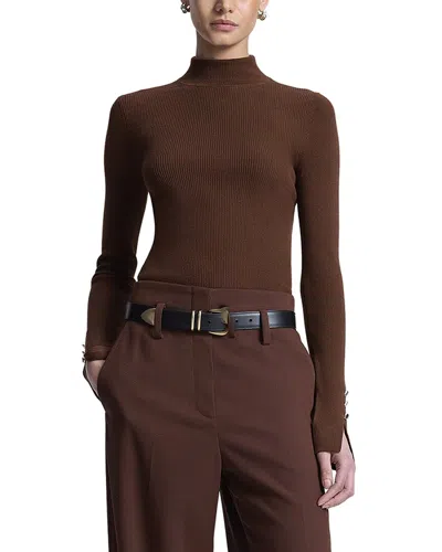 A.l.c A. L.c. Jett Wool-blend Top In Brown