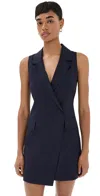 A.l.c Jocelyn Sleeveless Tailored Mini Dress In Maritime Navy