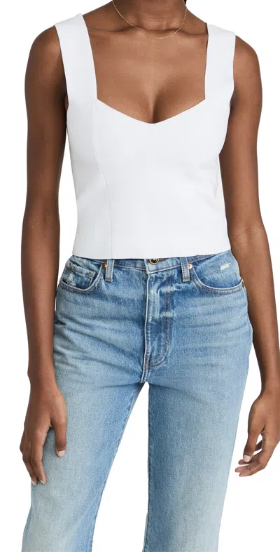 A.L.C A. L.C. JORDANA CROP TOP WHITE