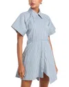 A.l.c A. L.c. Julie Asymmetric Hem Shirt Dress In Blue
