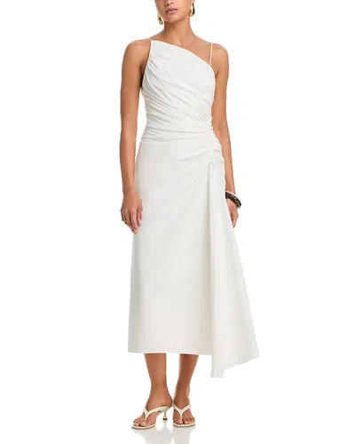 A.l.c A. L.c. Juno Ruched Midi Dress In White