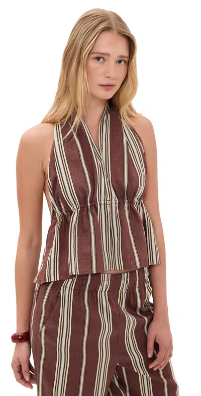 A.l.c A. L.c. Kaia Top Brunette Multi In Brown