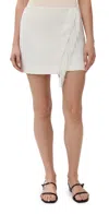 A.l.c Kelley Fringe Mini Skirt In Cream