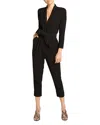 A.l.c Kieran Belted Crepe Jumpsuit In Black