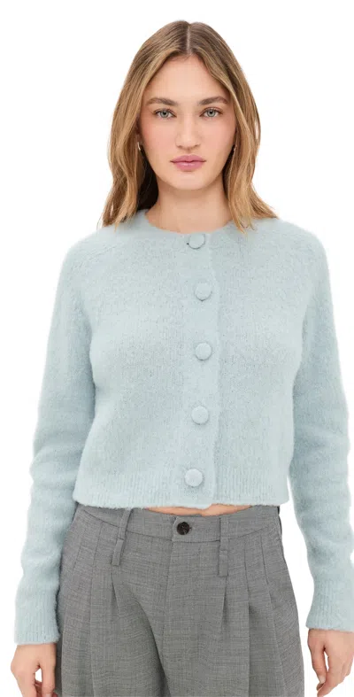 A.l.c Lainie Brushed Alpaca Cardigan In Blue