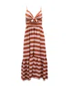 A.l.c A. L.c. Laurel Stripe Sundress In Pink Viscose In Beige