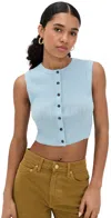 A.l.c A. L.c. Lottie Top Sky Blue In Blue