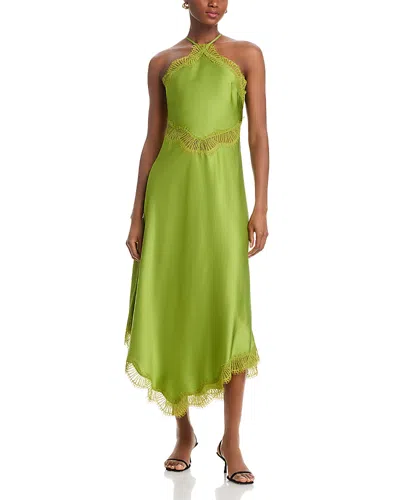 A.l.c A. L.c. Lucia Lace Trim Dress In Green
