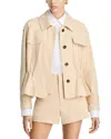A.l.c Maeve Cotton Utility Jacket In Crema Dolce In White