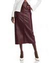 A.l.c A. L.c. Marta Leather Skirt In Umber