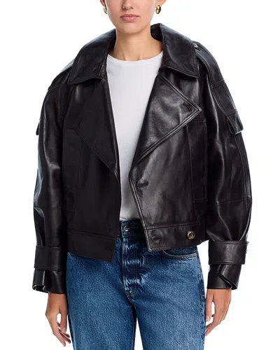 A.l.c A. L.c. Miles Leather Jacket In Black