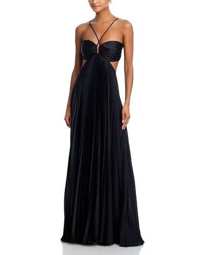 A.l.c A. L.c. Moira Cutout Halter Dress In Multi