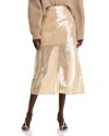 A.l.c . Monroe Sequin Midi Skirt In Clear