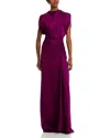A.l.c A. L.c. Nadia Ruched Gown In Purple