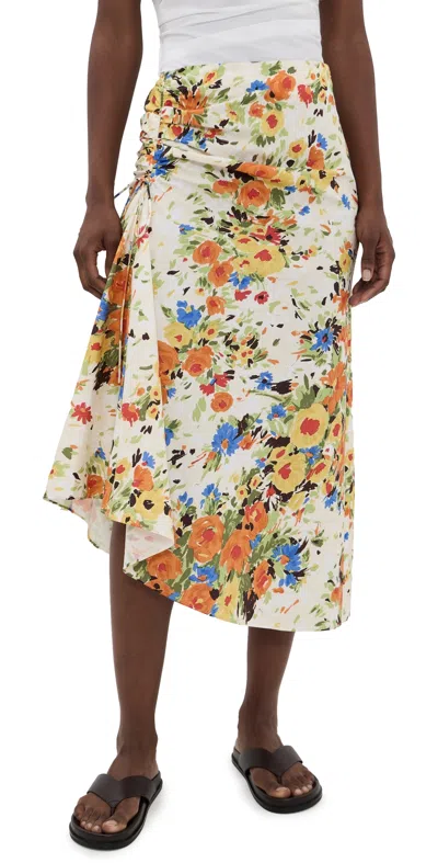 A.l.c A. L.c. Naomi Skirt Butter/poppy Multi