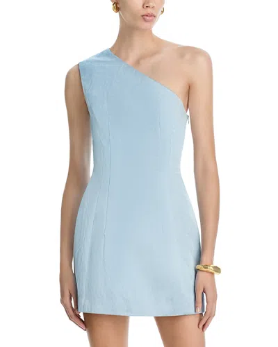 A.l.c A. L.c. Naya One Shoulder Mini Dress In Blue