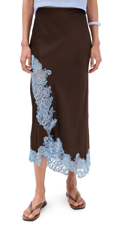 A.l.c A. L.c. Olivia Skirt Ganache/french Blue In Black