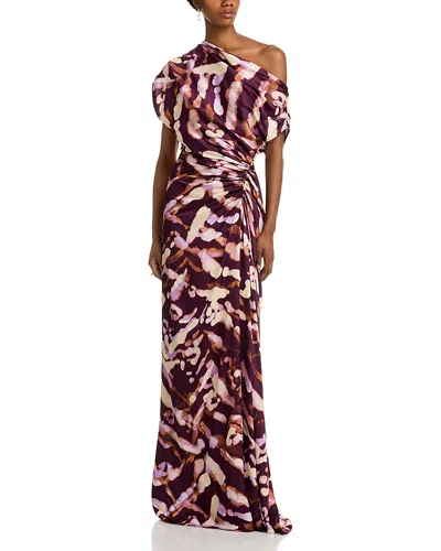 A.l.c A. L.c. Poppy One-shoulder Gown In Purple