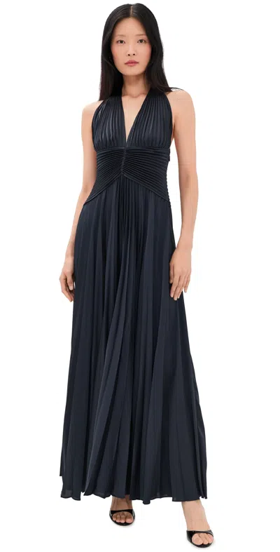 A.l.c A. L.c. Sabine Gown Evening Blue In Orange