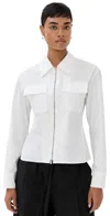 A.l.c . Sage Stretch Cotton Shirt In White