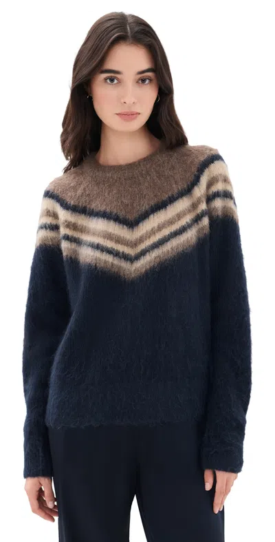A.l.c A. L.c. Sarah Sweater Dark Taupe Combo