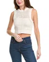 A.l.c Sawyer Cropped Crocheted Cotton-blend Top In White