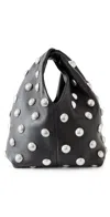 A.l.c Simone Studded Leather Bag In Black Silver In Black/silver
