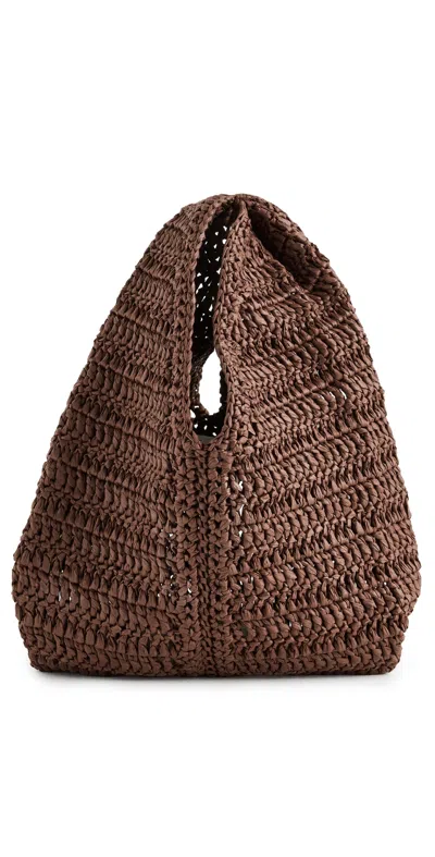 A.l.c A. L.c. Simone Raffia Bag Chocolate