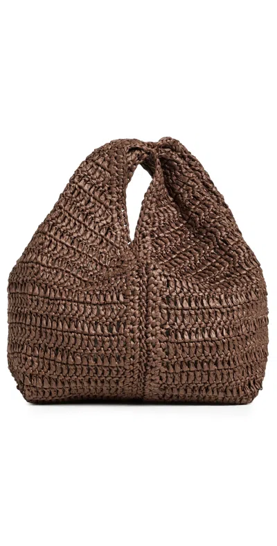 A.l.c A. L.c. Simone Raffia Bag Chocolate In Brown