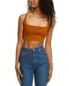 A.l.c Sofie Crop Top In Brown