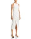 A.l.c . Sylvie Halter Neck Linen Blend Dress In White