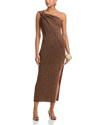 A.l.c A. L.c. Sylvie One Shoulder Dress In Brown