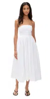 A.l.c Tate Strapless Midi Dress In White